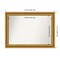 Parlor Gold Non-Beveled Custom Framed Bathroom Vanity Wall Mirror
